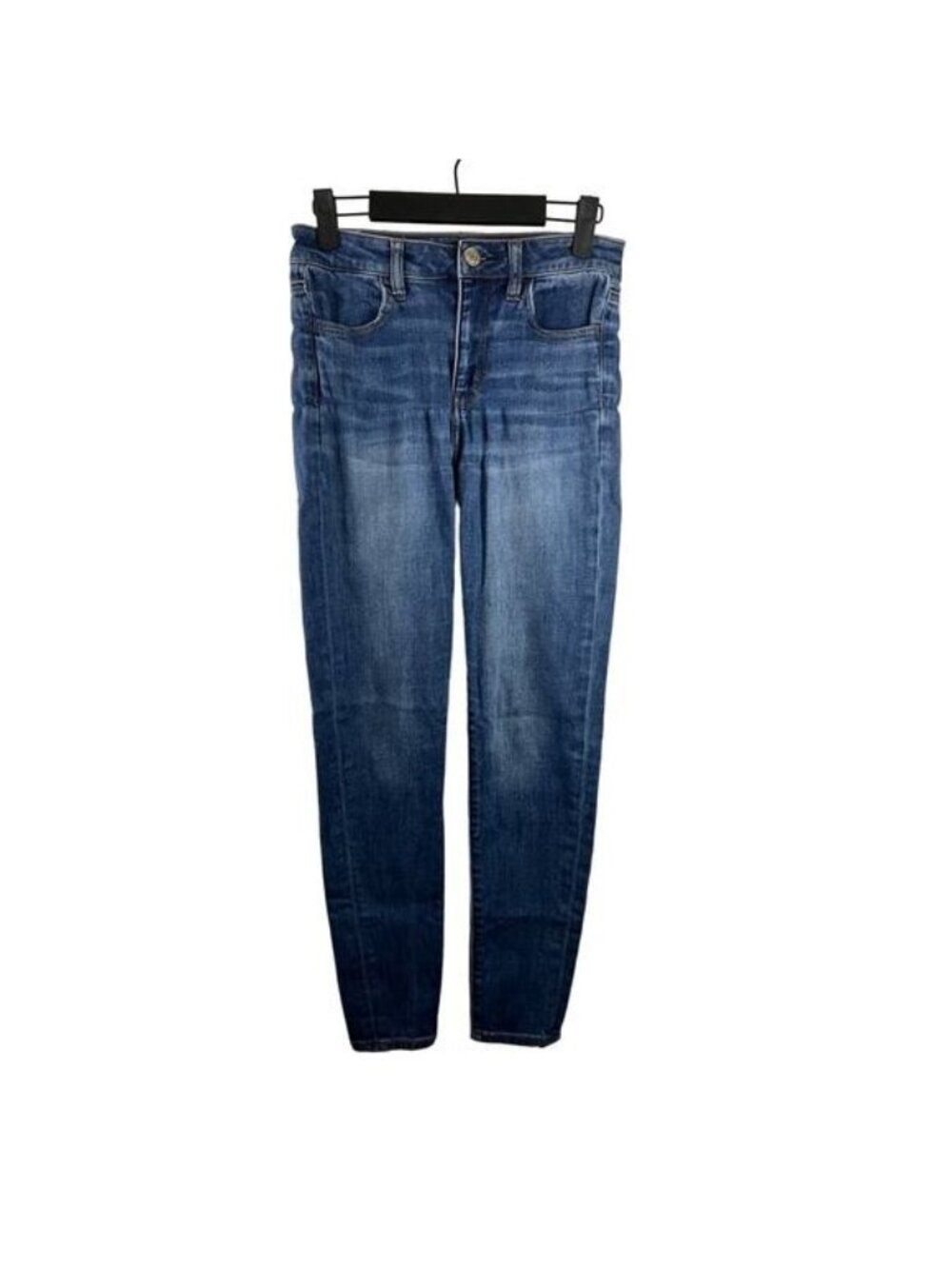 American Eagle Womens Size 4 Regular Next Level Stretch Skinny Jeans Medium Wash